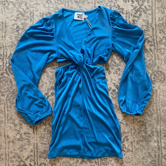 NWT PRINCESS POLLY ADI CUT OUT MINI DRESS US 4 - Picture 2 of 4